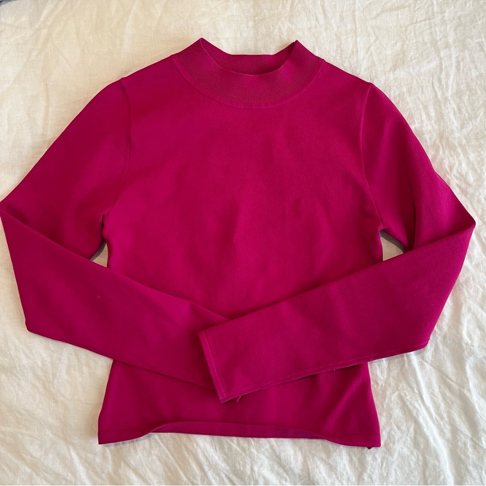 NWOT Babaton Sculpt Knit Long Sleeve Mockneck, Full Length